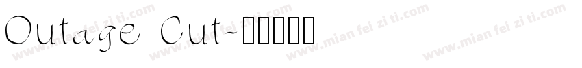 Outage Cut字体转换